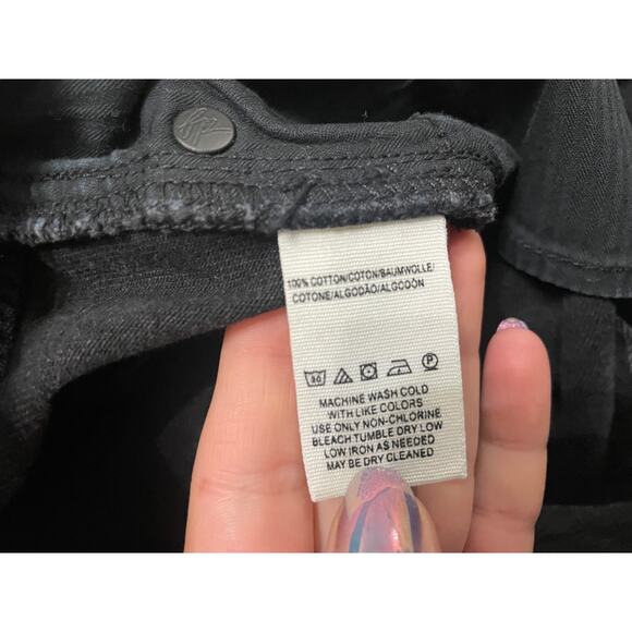 Free People | We The Free Black Denim Mini Skirt - Size: 25 - Picture 5 of 7